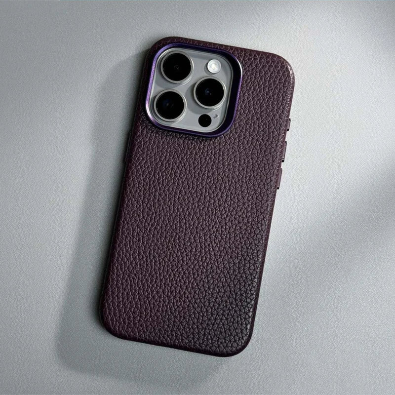 Domero - MagSafe Luxe Leather iPhone Case
