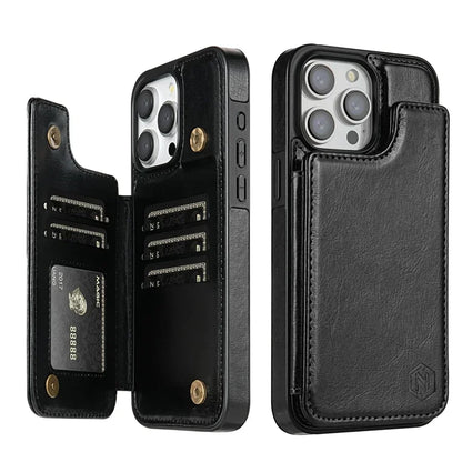 Card Shield - Leather Wallet iPhone Case