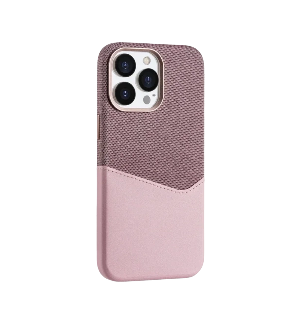 Velvet Canvas - Card Holder MagSafe Leather iPhone Case